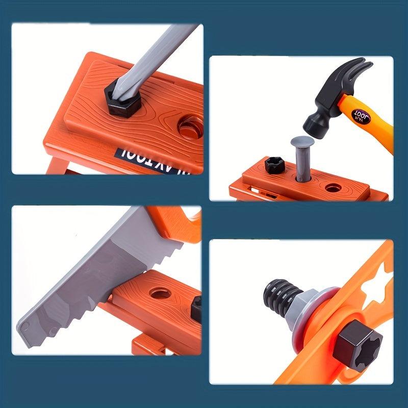 Kids Tool Set with Electronic Toy Drills Tape Measure Tools