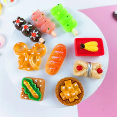 Dollhouse Crafts Realistic Simulation Kitchen Food Play Resin Jewelry Value Pack