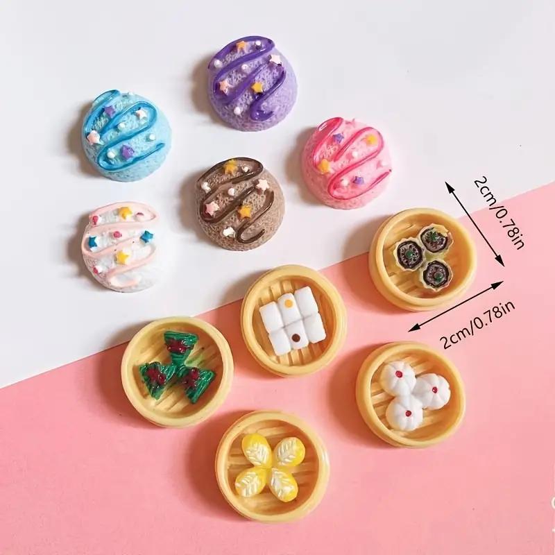 Dollhouse Crafts Realistic Simulation Kitchen Food Play Resin Jewelry Value Pack