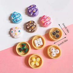 Dollhouse Crafts Realistic Simulation Kitchen Food Play Resin Jewelry Value Pack