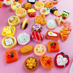 Dollhouse Crafts Realistic Simulation Kitchen Food Play Resin Jewelry Value Pack