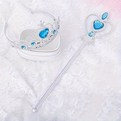 4 Fairy Wand 32 cm Girls Princess Wand Heart-Shaped Crystal Princess Wands