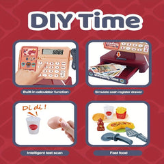 Cash Register Pretend Play Set with Scanner & Credit Card