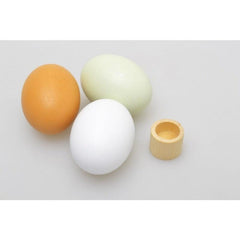 Wooden Egg Duck Toy, Realistic Simulation Tricky Food Play Set