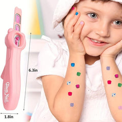 Children's Nail Machine Princess Girl Makeup DIY Nail Art Stickers Set