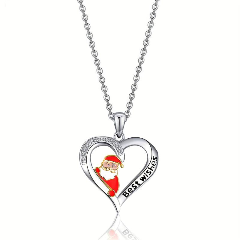 Women Santa Claus Love Ring Set Holiday Jewelry Gift