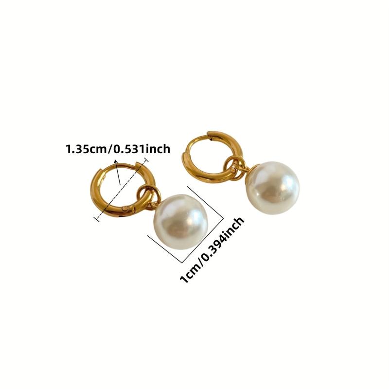 Elegant Pearl Pendant Earrings Set