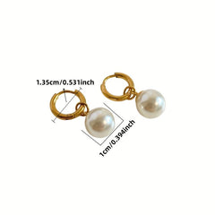 Elegant Pearl Pendant Earrings Set