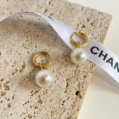 Elegant Pearl Pendant Earrings Set