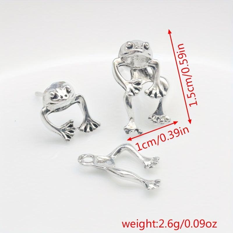 Vintage Frog Earrings - Jewelry Gift For Her