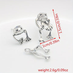 Vintage Frog Earrings - Jewelry Gift For Her