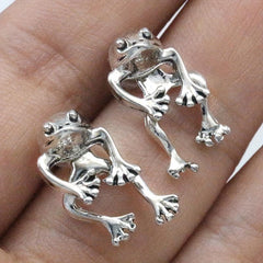 Vintage Frog Earrings - Jewelry Gift For Her