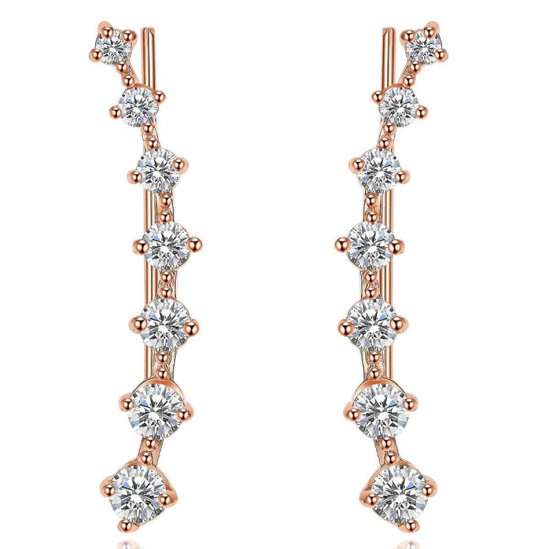 Sparkling Artificial Diamond Earrings for Women & Girls - Holiday Parties Gift