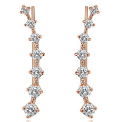 Sparkling Artificial Diamond Earrings for Women & Girls - Holiday Parties Gift