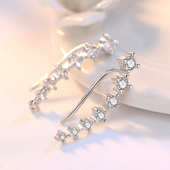 Sparkling Artificial Diamond Earrings for Women & Girls - Holiday Parties Gift