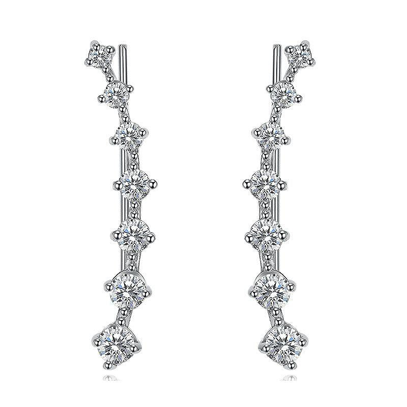 Sparkling Artificial Diamond Earrings for Women & Girls - Holiday Parties Gift