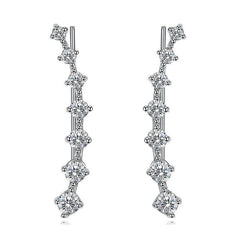 Sparkling Artificial Diamond Earrings for Women & Girls - Holiday Parties Gift