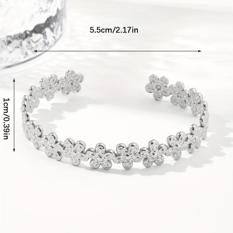 Custom Engraved Stainless Steel Bangle Bracelet