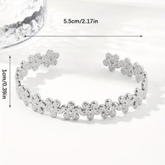 Custom Engraved Stainless Steel Bangle Bracelet