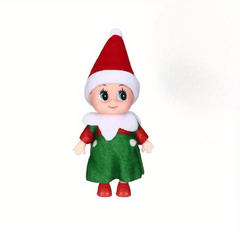 12 Doll House Christmas Elf Dolls Felt Dolls Tree Decoration Household Props