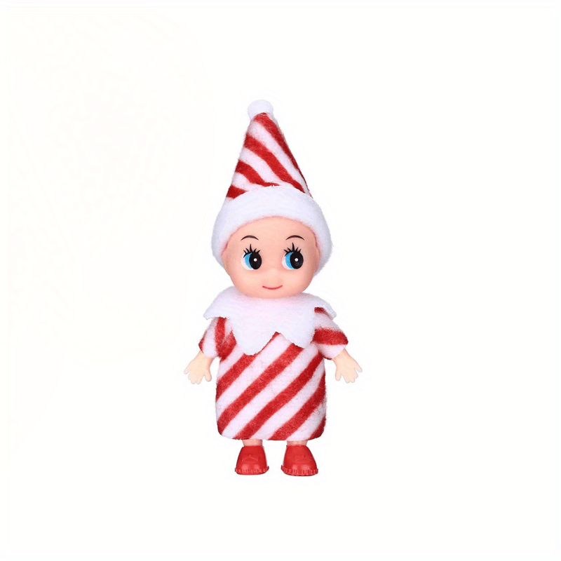 12 Doll House Christmas Elf Dolls Felt Dolls Tree Decoration Household Props