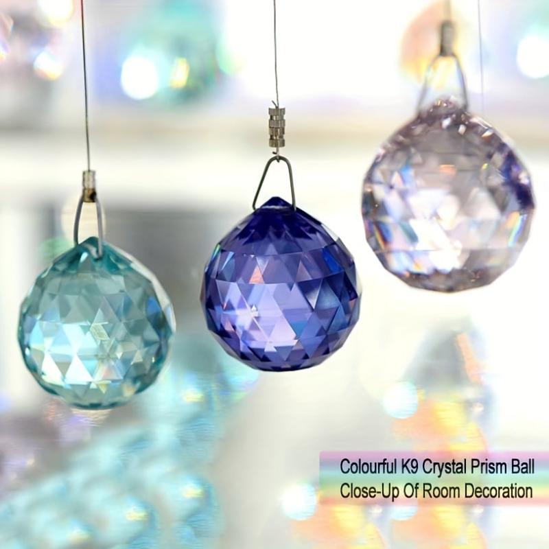 Mixed Crystal Ball Prism With Drilling Sun Catcher Rainbow Pendant Maker
