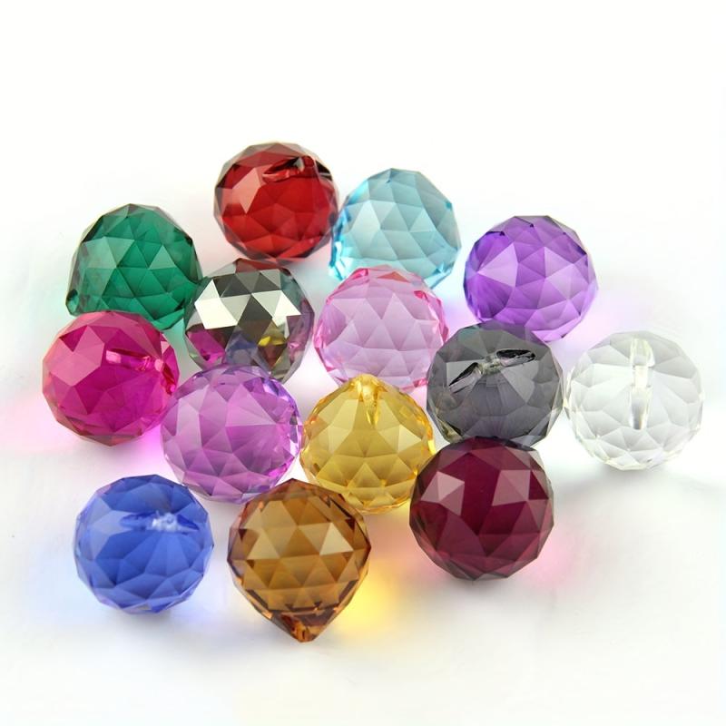 Mixed Crystal Ball Prism With Drilling Sun Catcher Rainbow Pendant Maker