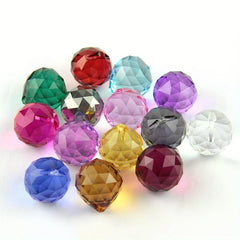 Mixed Crystal Ball Prism With Drilling Sun Catcher Rainbow Pendant Maker