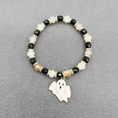 Halloween Ghost Bracelet Pumpkin Ghost Student Girlfriend Stretch Bracelet