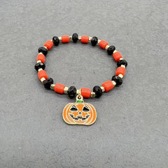Halloween Ghost Bracelet Pumpkin Ghost Student Girlfriend Stretch Bracelet