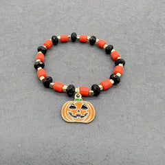 Halloween Ghost Bracelet Pumpkin Ghost Student Girlfriend Stretch Bracelet