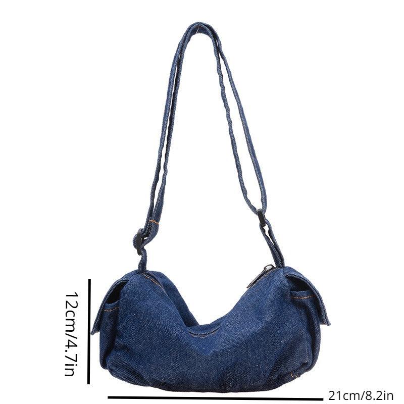 Kids Denim Crossbody Bag Boys Girls Canvas Shoulder Bag