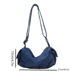 Kids Denim Crossbody Bag Boys Girls Canvas Shoulder Bag