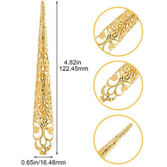 Ancient Queen Claw Nail Rings 10pcs for Halloween Cosplay