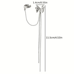 Bowknot Ear Bone Clip Women's Jewelry Metal Chain Clip On Earrings