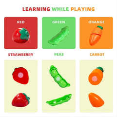 Kids Pretend Fruits Vegetables Cutting Food Toys