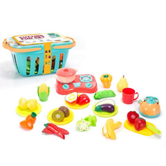 Kids Pretend Fruits Vegetables Cutting Food Toys
