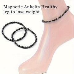 2 Magnetic Bead Ankle Chains for Weight Loss