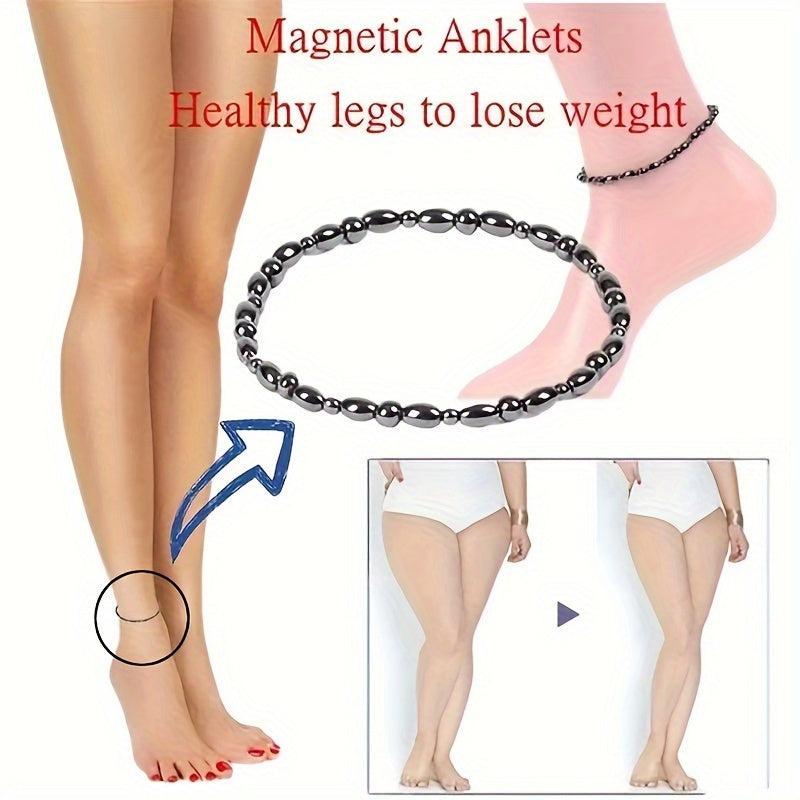 2 Magnetic Bead Ankle Chains for Weight Loss