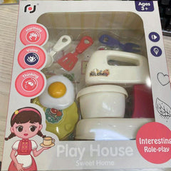 Kids Gas Stove & Mixer Set, Random Patterns & Colors