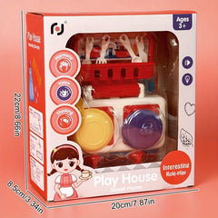 Kids Gas Stove & Mixer Set, Random Patterns & Colors
