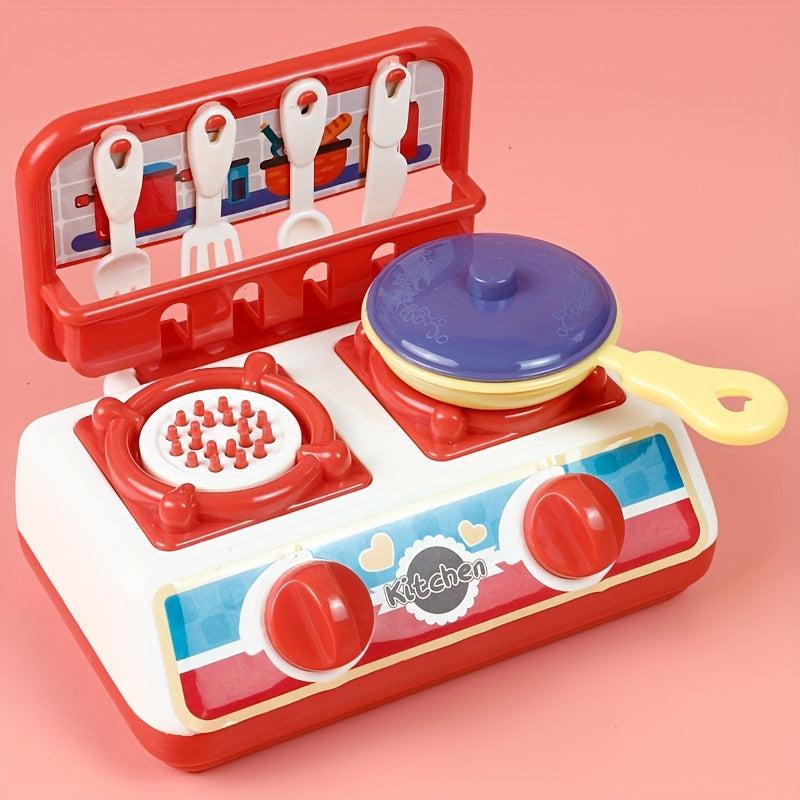 Kids Gas Stove & Mixer Set, Random Patterns & Colors