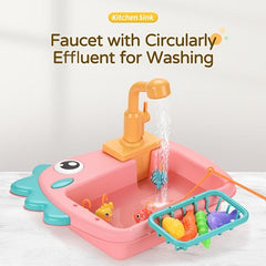 Dinosaur Dishwasher Play House Toy for Kids