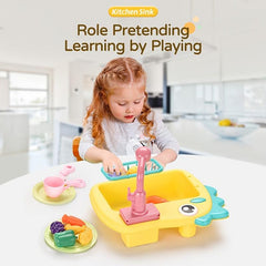 Dinosaur Dishwasher Play House Toy for Kids
