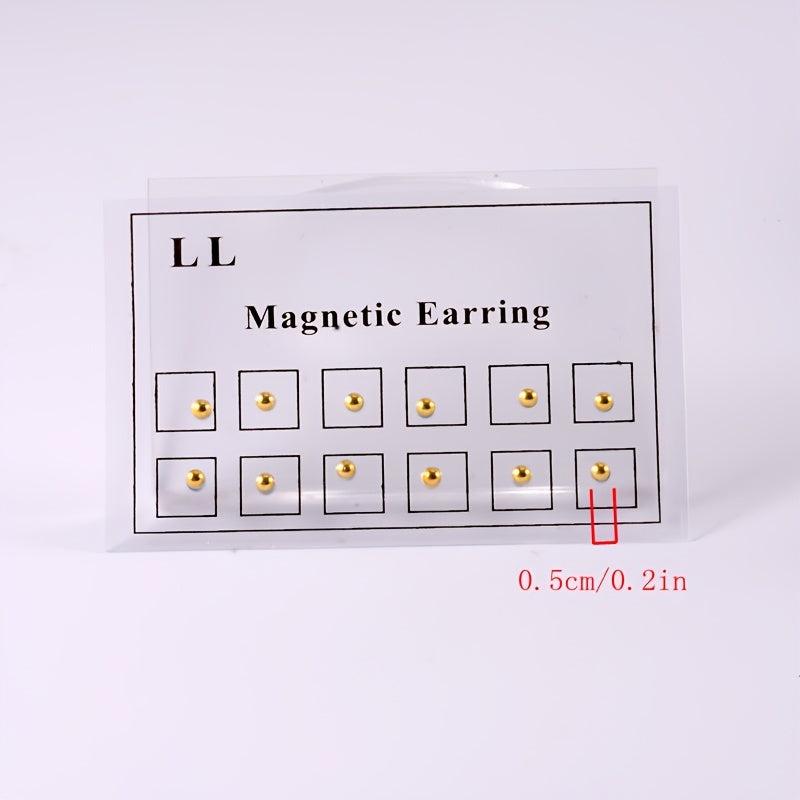 36 PCS Non Piercing Magnetic Nose Stud & Flap Earrings Jewelry