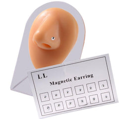 36 PCS Non Piercing Magnetic Nose Stud & Flap Earrings Jewelry