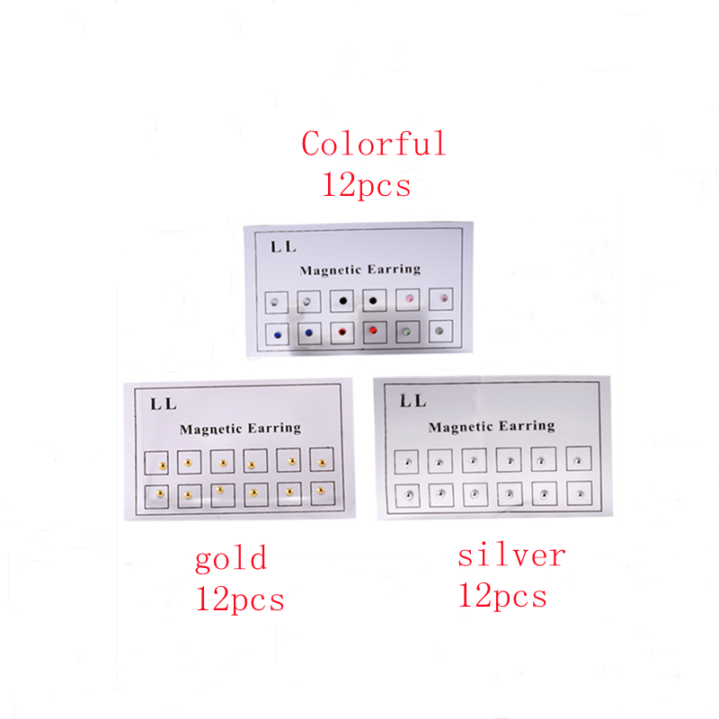 36 PCS Non Piercing Magnetic Nose Stud & Flap Earrings Jewelry