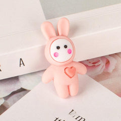 5pcs Cartoon Love Rabbit DIY Dollhouse Decoration Easter Gift