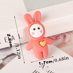 5pcs Cartoon Love Rabbit DIY Dollhouse Decoration Easter Gift