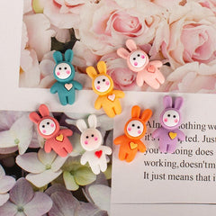 5pcs Cartoon Love Rabbit DIY Dollhouse Decoration Easter Gift